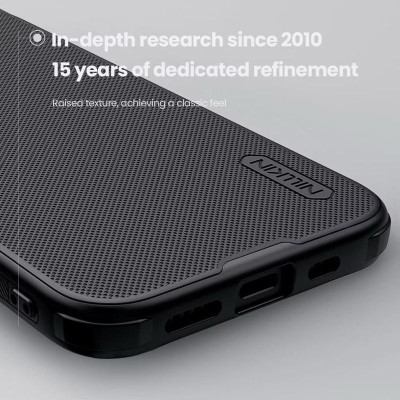 Ốp Lưng cho iPhone 16E hãng Nillkin Frosted Shield Pro PC chống vân tay - hàng chính hãng