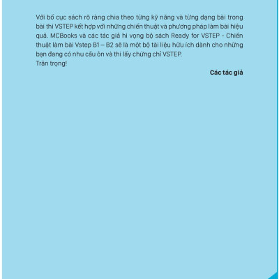 Sách - Ready For VSTEP B1 - Chiến Thuật Làm Bài VSTEP Đạt Điểm Cao