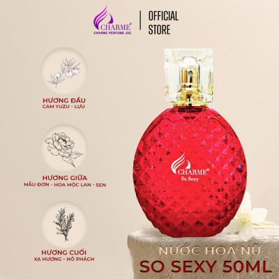 Nước Hoa Nữ CHARME SO SEXY 100ml/50ml Lưu Hương Lâu Phong Cách Quyến Rũ, Nổi Bật_Nước Hoa Chính Hãng