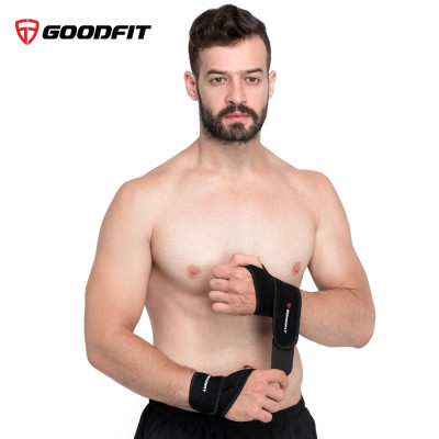 Băng quấn trợ lực khớp cổ tay tập gym, tập boxing GoodFit vải đục lỗ thoáng khi, đệm xốp êm ái GF302W