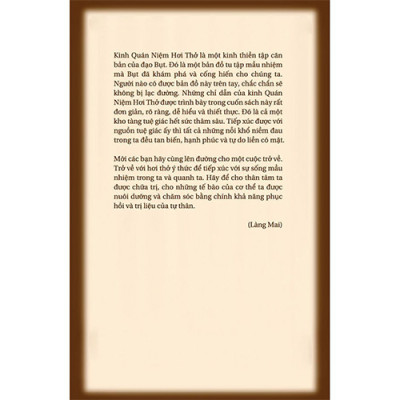 Hơi Thở Nuôi Dưỡng, Hơi Thở Trị Liệu (Tái bản năm 2023)