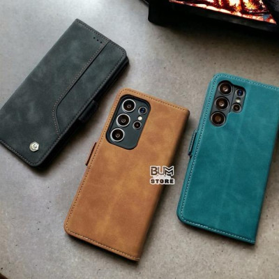 Bao Da Gập Cho Samsung S25 Ultra / S24 Ultra / S23 Ultra / S23 Plus / S21 FE / S21 5G Nắp Gập Có Bảo Vệ Camera