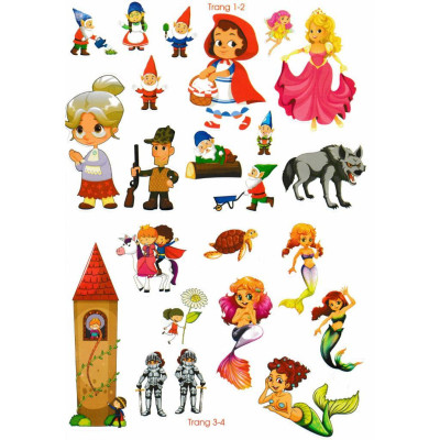 Sách - Bóc Dán Decal Thông Minh Sticker - Những Câu Chuyện Cổ Tích - Hồng Ân