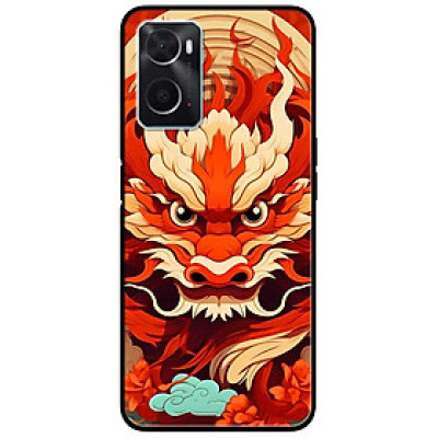 Ốp lưng cho Oppo A74 - A95 4G - A60 4G - A36 - A76 - A96 4G - Rồng Đỏ - Hàng Chính Hãng