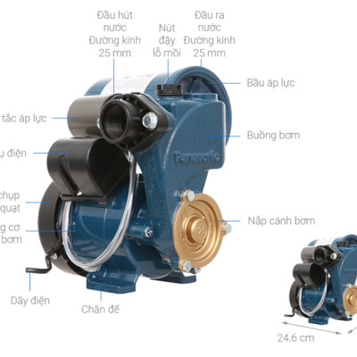 Máy bơm nước tăng áp Panasonic A-130JAK - Hàng chính hãng