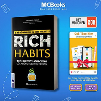 Sách - Rich Habits - Thói Quen Thành Công Của Những Triệu Phú Tự Thân - MCBooks