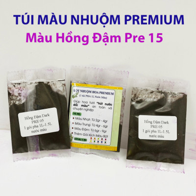 Túi Bột Nhuộm Màu Hoa Tươi Nhập Khẩu Công nghệ Israel (1 túi pha 1L nước màu hoa) Premium Color nhuộm được trên 200 cành hoa tươi