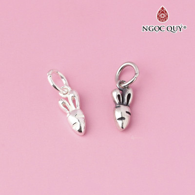 Charm bạc hình cà rốt treo - Ngọc Quý Gemstones