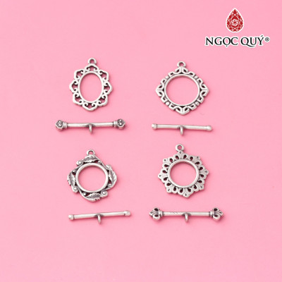 Charm bạc khóa nhiều họa tiết - Ngọc Quý Gemstones