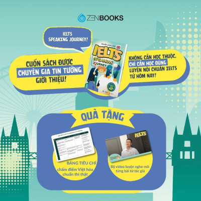 Sách - IELTS Speaking Journey: Lộ Trình Tự Học IELTS Speaking Từ Cơ Bản Đến Band 6.0 - Zenbook