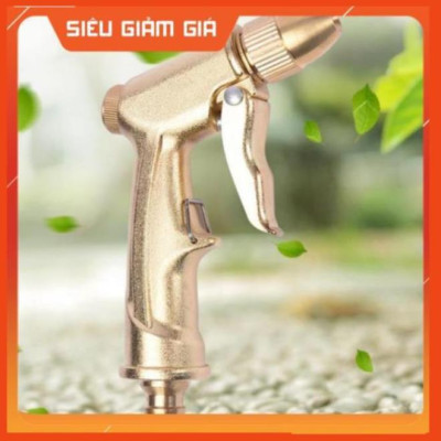 Bộ dây vòi xịt nước rửa xe, tưới cây . tăng áp 3 lần, loại 3m, 5m 206701-1Yđầu đồng, cút đồng, d.vàng