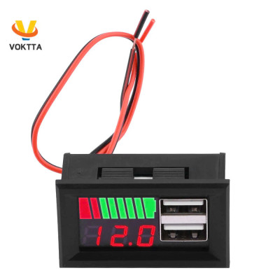 Đồng Hồ Báo Vôn Ắc Quy 12V: Thiết Kế Đa Năng Kèm Sạc USB, ĐÈN TRANG TRÍ, ĐỒNG HỒ TREO TƯỜNG