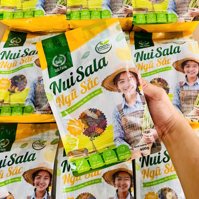 Nui Hữu Cơ Ngũ Sắc Hình Xoắn Thực Dưỡng Ăn Kiêng Rau Củ Tốt Cho Sức Khỏe