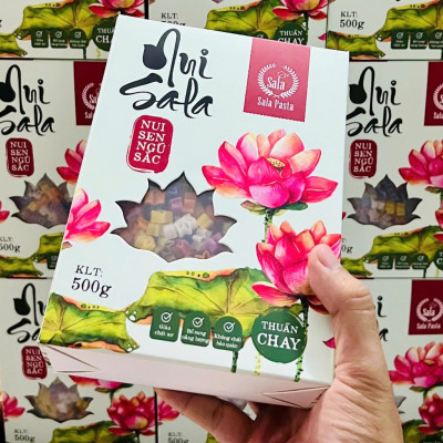 Nui Ngũ Sắc Hữu Cơ Rau Củ Hình Hoa Sen Giảm Cân Ăn Kiêng