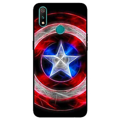 Ốp Lưng in cho Realme 3 Pro Mẫu Khiên Đội Trưởng 1 - Hàng Chính Hãng