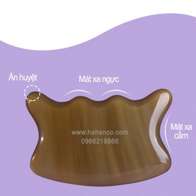 Dụng cụ cạo gió mát xa bằng sừng (MH843) Làm mịn da - nâng cơ và giảm đau toàn thân