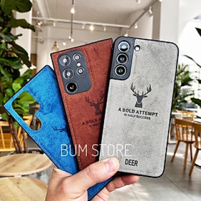 Ốp Lưng Vải Deer Cho Samsung Galaxy  S24 Ultra / S23 Ultra / S23 PLus / S22 Ultra / S22 Plus / S21 Ultra / S21 Plus