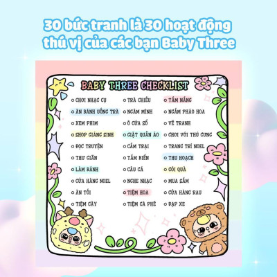 Sách - Tô Màu Baby Three & Cầu Vồng Cảm Xúc - Megabook