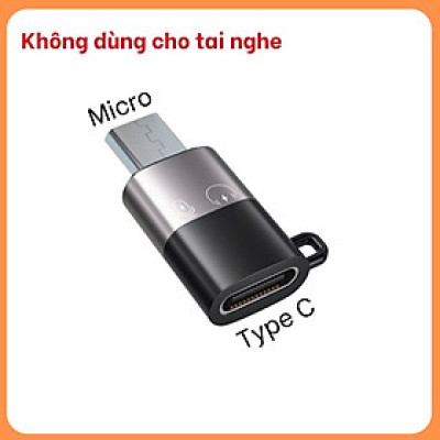 Đầu chuyển đổi Micro USB sang USB Type C - Hàng chính hãng