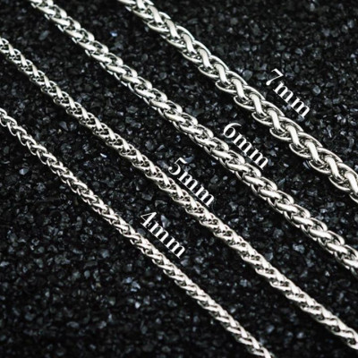 Dây chuyền nam titan cao cấp thời trang rẻ inox thép không gỉ bông dừa trangsucpt cỡ 5mm PTDCNA172