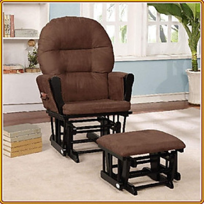 Ghế trượt thư giãn Rocking Chair Juno Sofa màu nâu cafe KT 70 x 74 x 102 cm