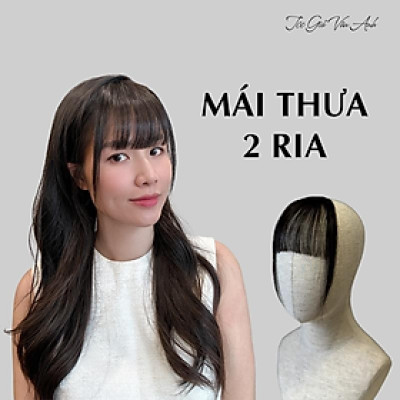 Mái thưa 2 ria tóc thậ.t nữ (không có tóc phía sau) - Tóc Giả Vân Anh