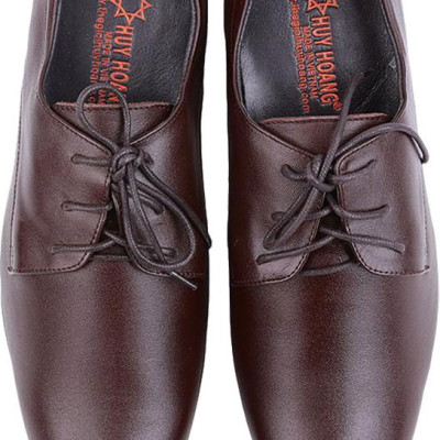 Giày Nam Tăng Chiều Cao Cột Dây Huy Hoàng HT7716 - Nâu