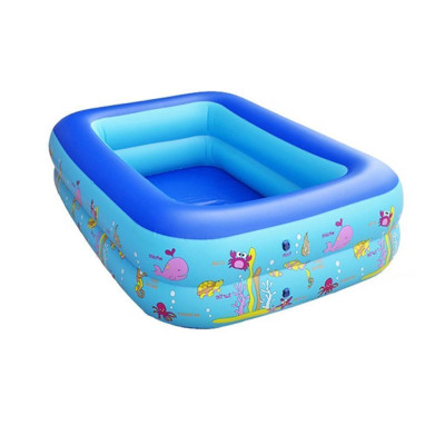 Bể bơi 2 tầng đủ kích thước có đáy chống trượt - BỂ BƠI PHAO CHO BÉ 1M2 Có Đáy Chống Trượt màu xanh Đồ Chơi Toys