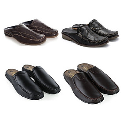 HJ7125-7127-7796-7797 - Giày sabo nam Huy Hoàng màu đen, nâu