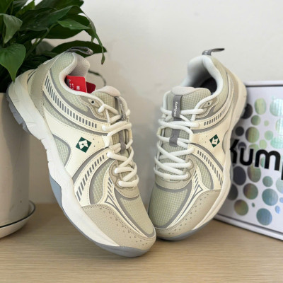 Giày cầu lông, Pickleball Kumpoo E305 mẫu mới, Đế kếp 2 lớp, da PU cao cấp - Chính hãng