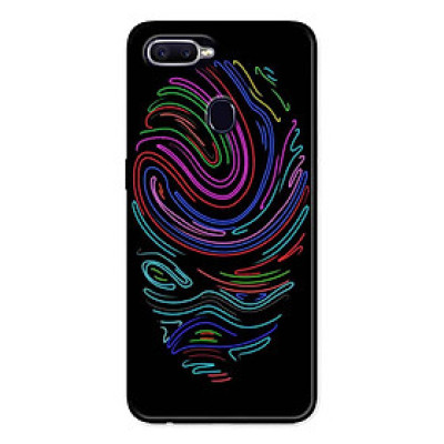 Ốp Lưng in cho Realme 2 Pro Mẫu Vân Tay Neon - Hàng Chính Hãng