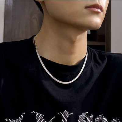 Vòng Cổ Nam -  nam nữ titan cao cấp sang trọng thép không gỉ  mì  trangsucpt kích cỡ 4mm PTDCNA43