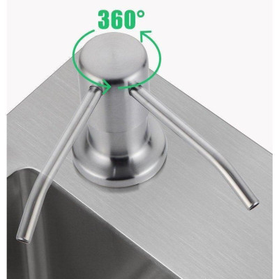 Bộ Vòi Xịt Nước Rửa Chén Inox 304 Gắn Bồn Rửa Chén Kèm Dây Nối Dài 100cm Tới Chai Nước Rửa Chén