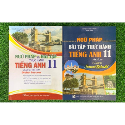 Sách - Combo Ngữ Pháp Và Bài Tập TH Tiếng Anh 11 - Bám Sát SGK Tiếng Anh 11 - Global Success + I-Learn Smart World (HA)