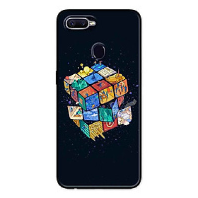 Ốp Lưng in cho Realme 2 Pro Mẫu Rubik Vũ Trụ - Hàng Chính Hãng