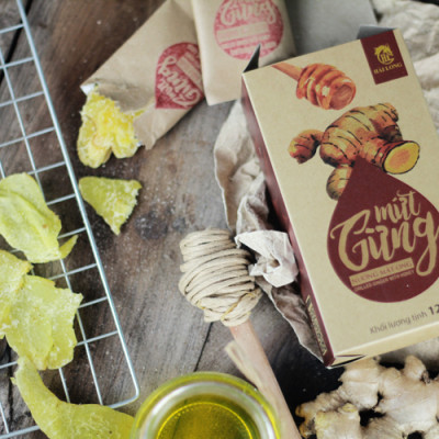 Combo 2 Hộp Mứt Gừng Nướng Mật Ong Hải Long (120g / Hộp)