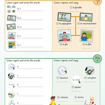 French For Everyone Junior 5 Words A Day: Learn And Practise 1,000 French Words