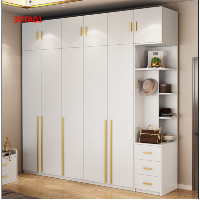 Tủ quần áo thiết kệ hiện đại - Tủ quần áo gỗ MDF 3VTA01A - Nội thất lắp ráp Viễn Đông ADV