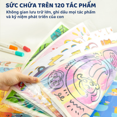 Túi đựng tài liệu tranh vẽ A3 Mideer Colorful Creations Gallery