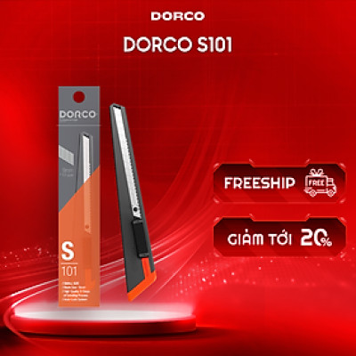 DORCO S101 - Dao Rọc Giấy Hàn Quốc - Gói Gồm 1 Cây Dao Rọc Giấy