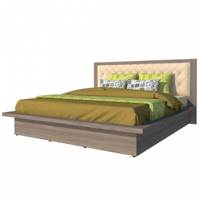 Giường ngủ cao cấp Tundo màu xám 180cm x 200cm