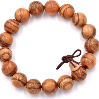Vòng tay chuỗi hạt gỗ huỳnh đàn 12 ly (204mm)