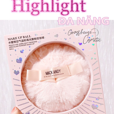 Bông phấn bắt sáng body nhũ lấp lánh MACK ANDY