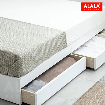 Giường ngủ ALALA28 + 2 hộc kéo / Miễn phí vận chuyển và lắp đặt/ Đổi trả 30 ngày/ Sản phẩm được bảo hành 5 năm từ thương hiệu ALALA/ Chịu lực 700kg