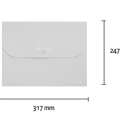 Bìa Nút 3 Ngăn - Morning Glory 79151 - Màu Trong Suốt