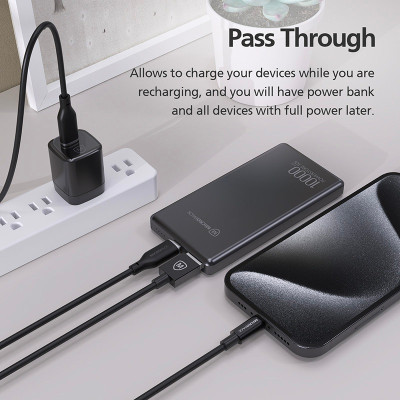 Pin Sạc Dự Phòng MicroPack POWER STORE PB-10S Siêu Mỏng 11.2mm Chuẩn PD Công Suất Tối Đa 22.5W Hàng Chính Hãng