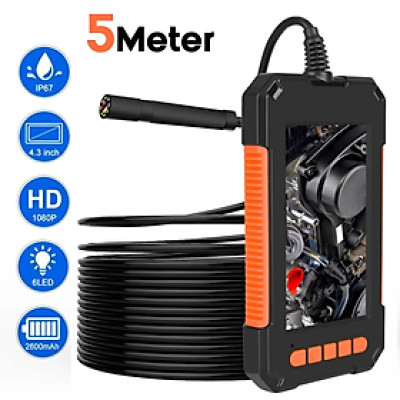 Camera Nội Soi Công Nghiệp Chống Nước P40 Chống Nước IP67 Với Màn Hình 4.3 Inch 1080P Camera 8 LED Đường Kính 8mm. P40 8mm Industrial Endoscope Camera 4.3