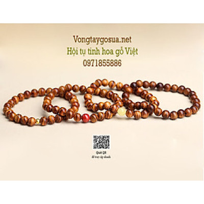 Vòng tay gỗ sưa đỏ 8ly