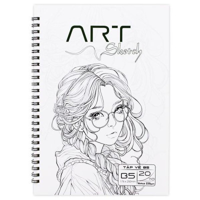Tập Vẽ Lò Xo Art Sketch B5 - 40 Trang 220 - The Sun 03
