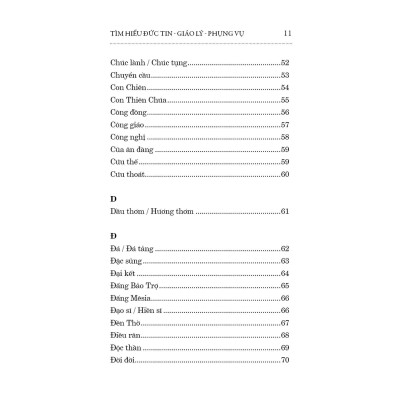 Sách - Từ Ngữ Giản Lược - Tìm Hiểu Đức Tin - Giáo Lý - Phụng Vụ - Bayard Việt Nam